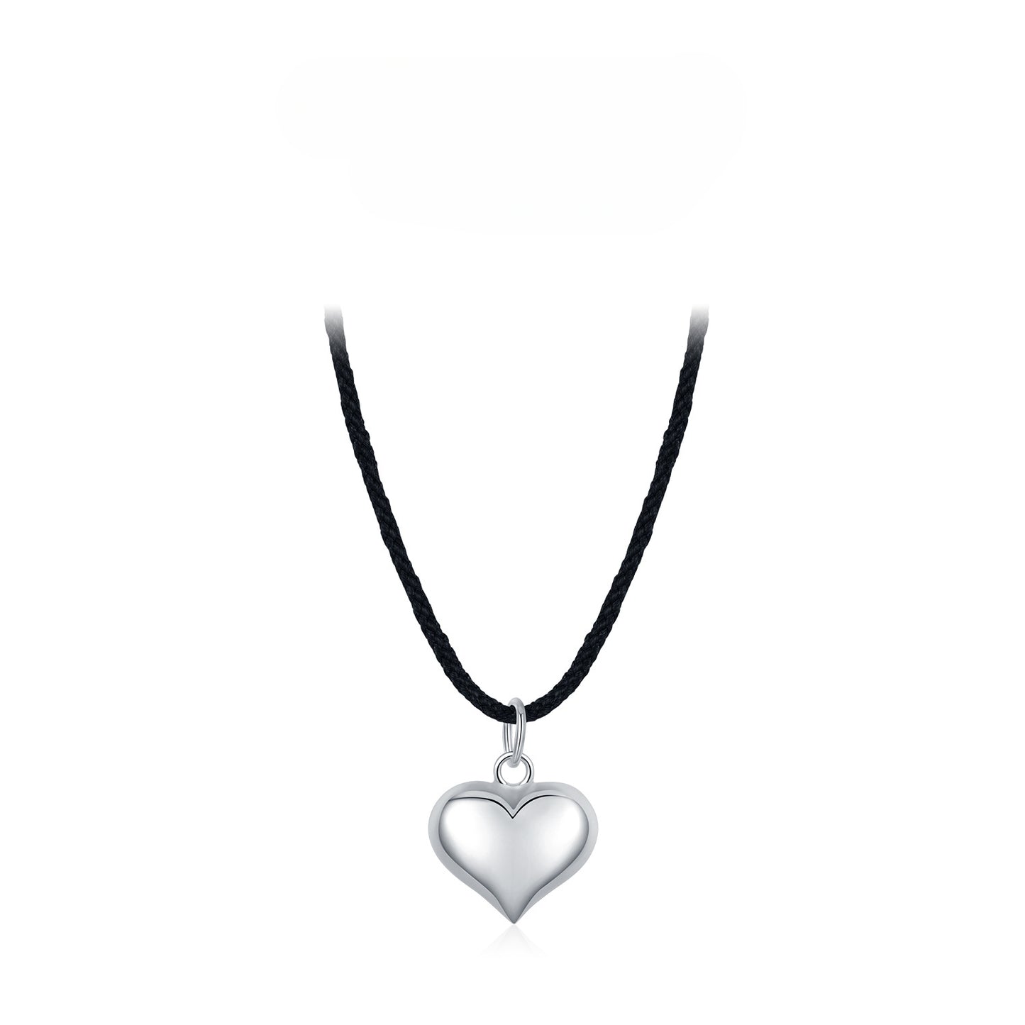 Planderful Everyday Genie S925 Sterling Silver Mirror Love Pendant Necklace – Simple and Elegant Collarbone Chain for Girls