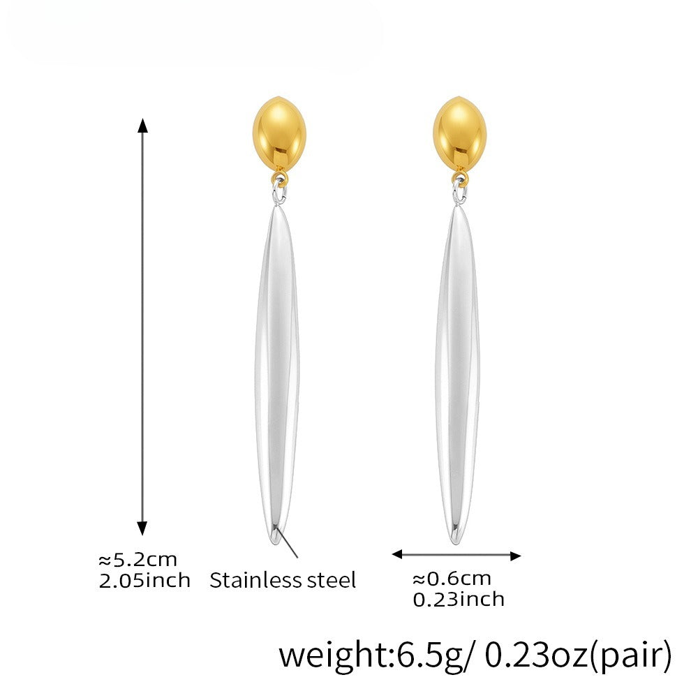 Planderful Water Drop Earrings For Women 18K Gold Plated