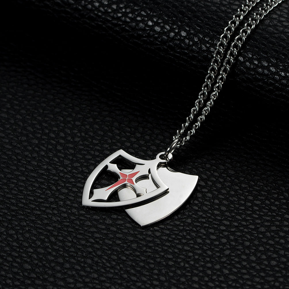 Hot-Selling European American Cross Stainless Steel Necklace