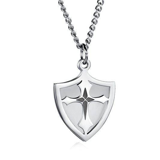Hot-Selling European American Cross Stainless Steel Necklace