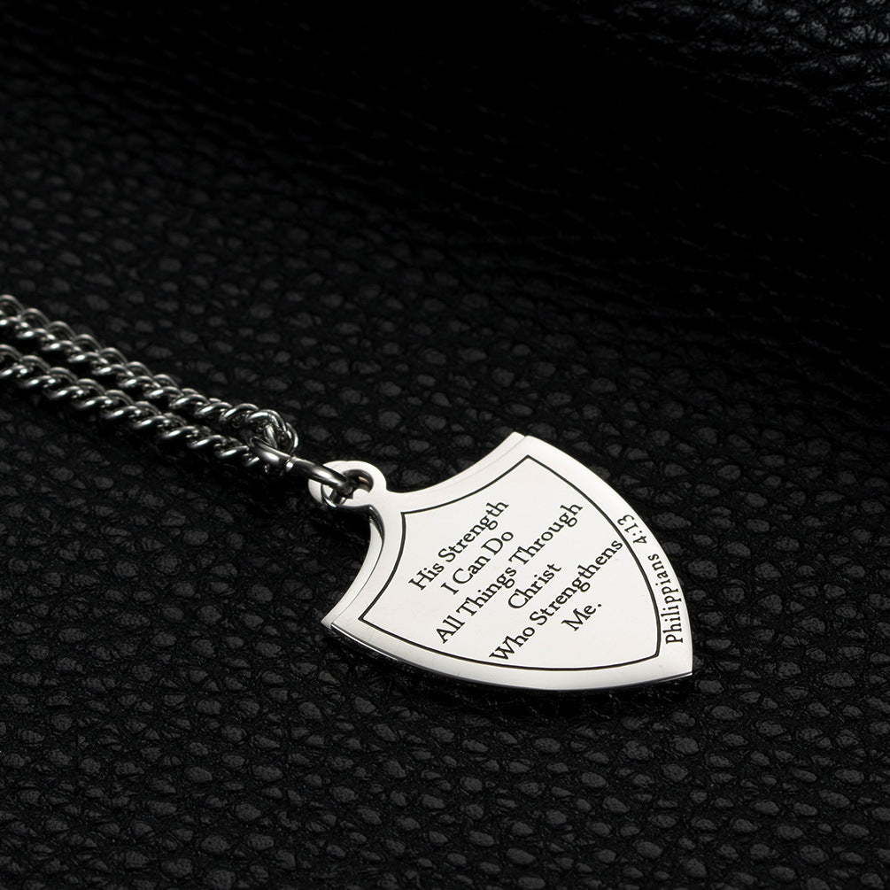 Hot-Selling European American Cross Stainless Steel Necklace