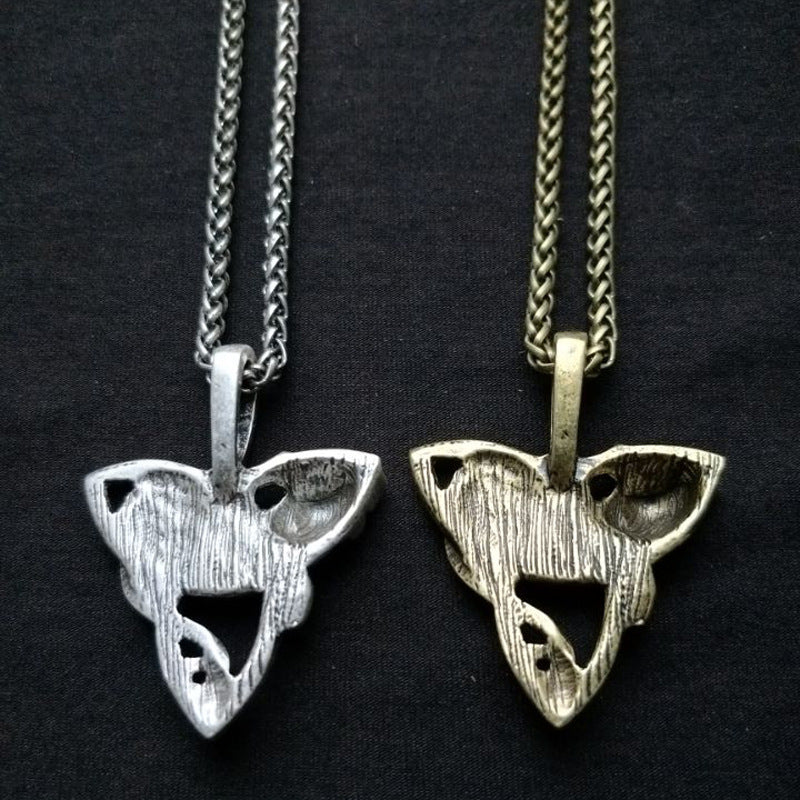 Viking Celtic Triangle Pet Talisman Necklace for Men - Norse Legacy Collection