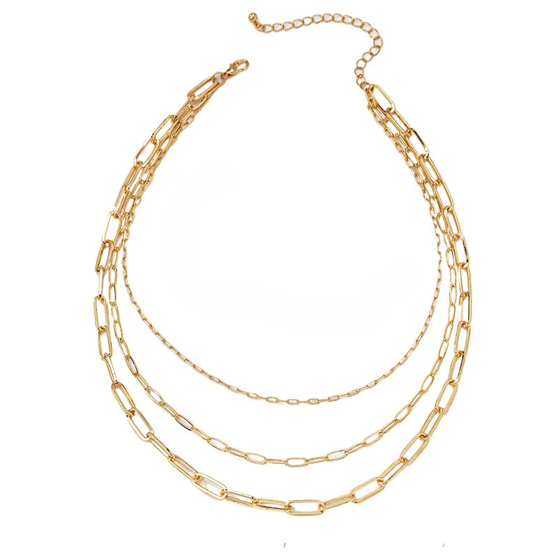 Planderful Vienna Verve Necklace – Multi-Layered Metal Design