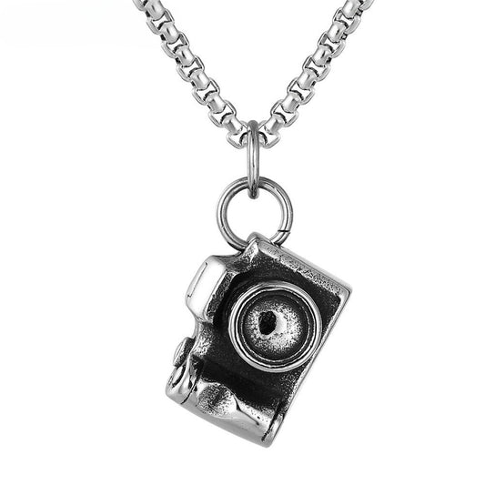 Planderful Premium Stainless Steel Pendant Necklace Unisex Protection Statement For Men And Women