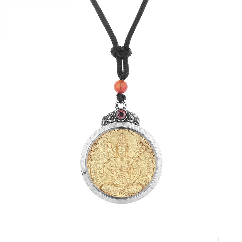 Steel Necklace – Statement Chinese Zodiac Buddha Saints