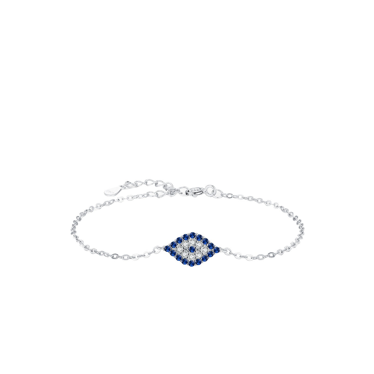 925 Sterling Silver Sculptural Eye Bracelet