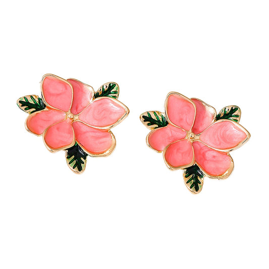 Planderful Vienna Verve Earrings – Chic Temperament Fresh Metal Design