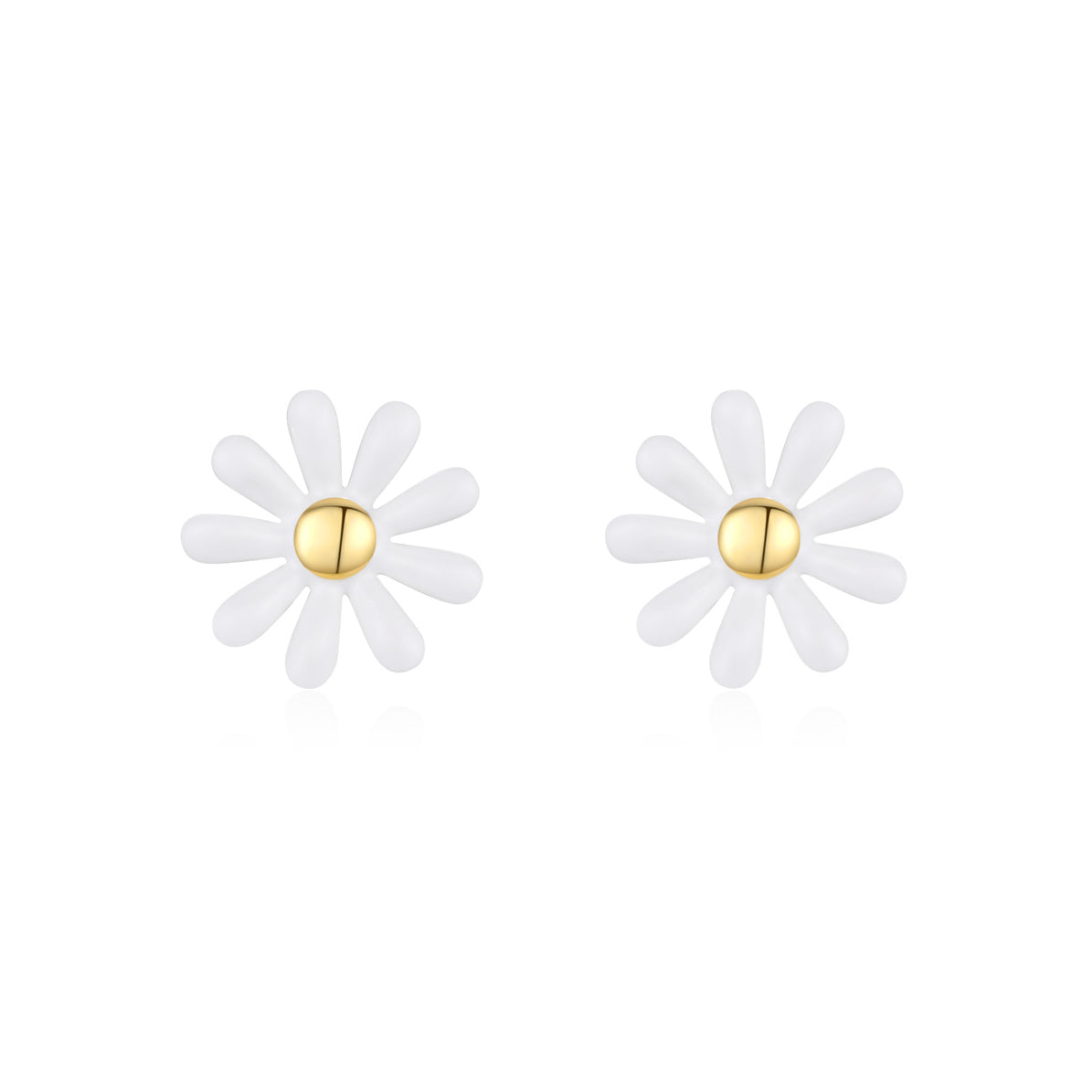 S925 Silver Small Flower Earrings With Sweet Korean Daisy Design