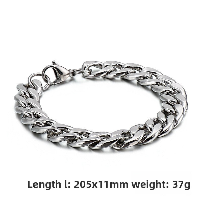 Street Hip-Hop Version Of Stainless Steel Bracelet – Titanium Steel Unisex Bracelet