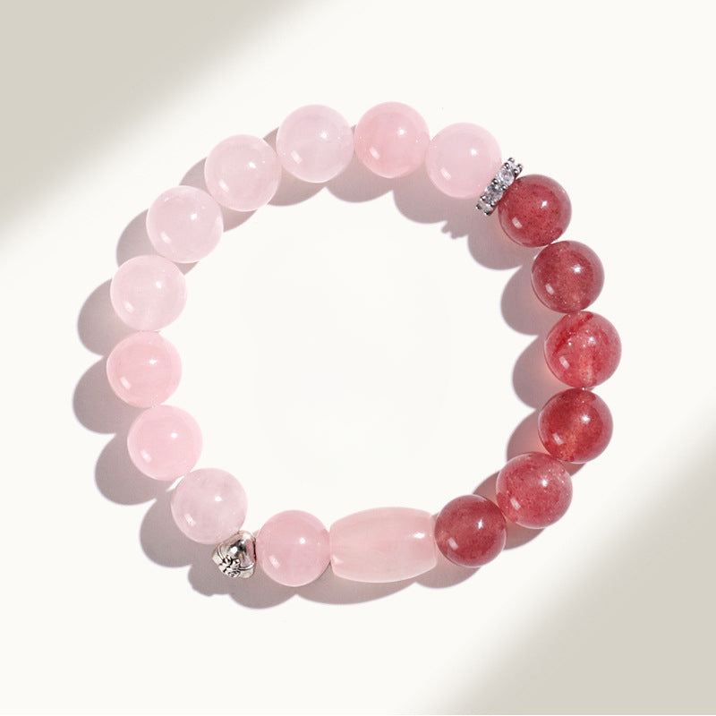 Planderful Fortune's Favor Bracelet – Sweet and Cute Pink Crystal Design