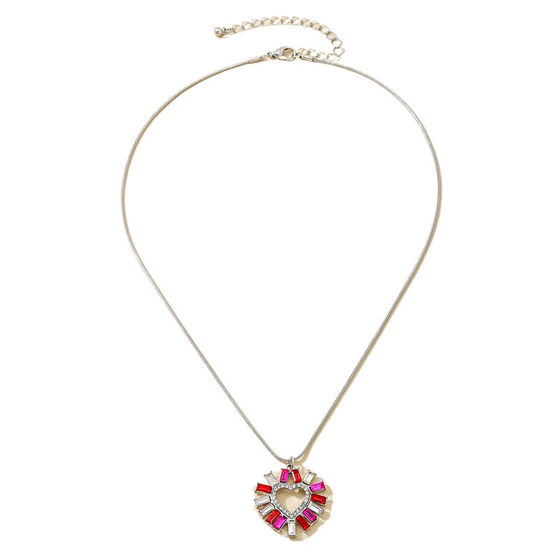 Planderful Vienna Verve Necklace – Vibrant Multicolored Glass Zircon Design