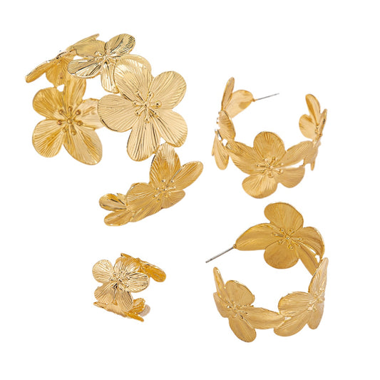 Planderful Flower Jewelry Set Stylish for Ladies Verve