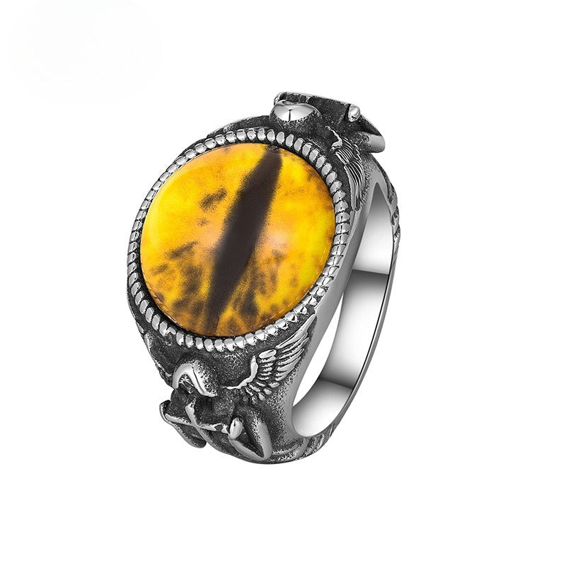 Steel Ring – Vintage Ghost Claw Evil Eye Three-Color Mens Streetwear Ring Inspired By European And American Retro Trends