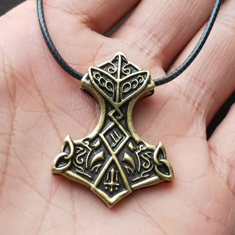 Norse Legacy Hammer Talisman Necklace for Men