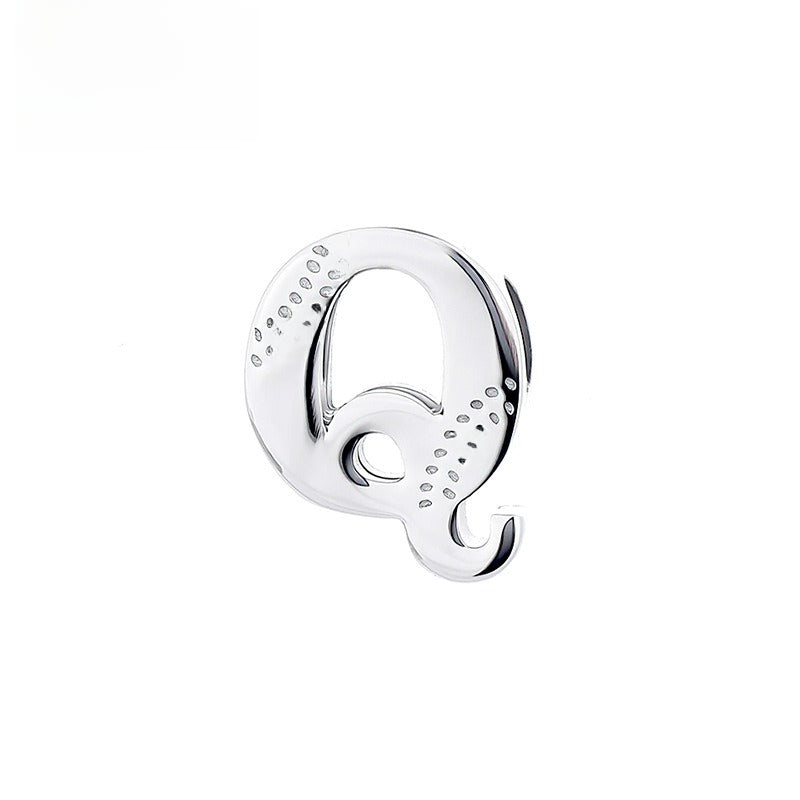Glossy Letter Stainless Steel Pendant Necklace