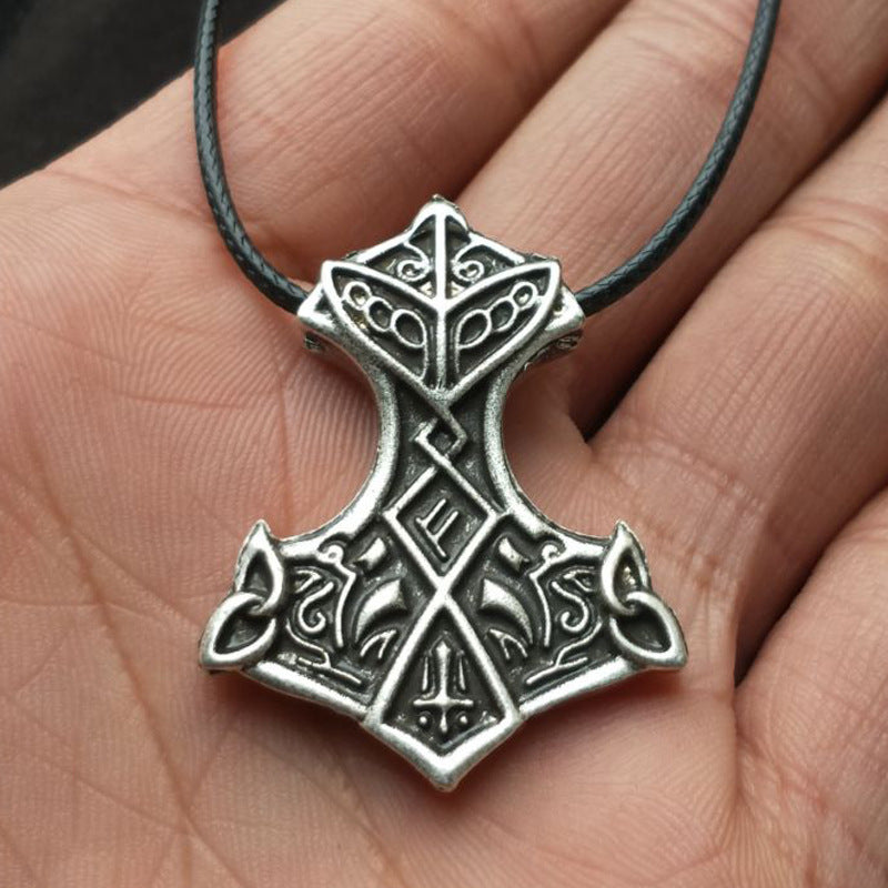 Norse Legacy Hammer Talisman Necklace for Men