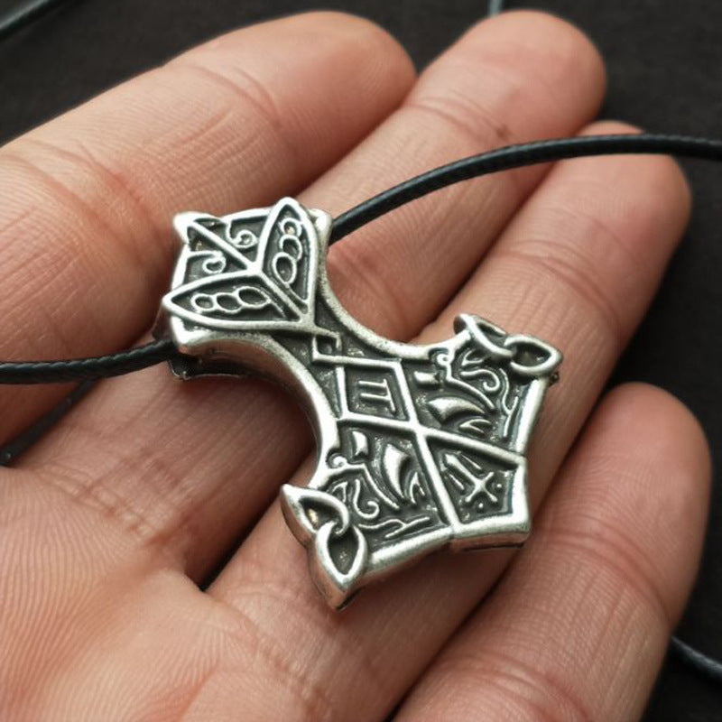 Norse Legacy Hammer Talisman Necklace for Men