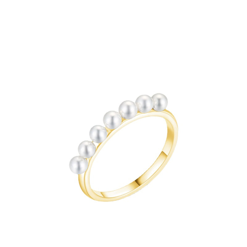 Sterling Silver Baroque Pearl Index Finger Ring for Women - Everyday Genie Collection