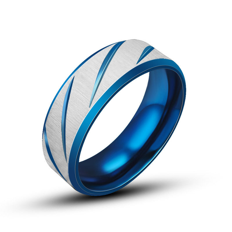 Customizable Titanium Steel Men's Fashion Ring - Wholesale Accessories Collection