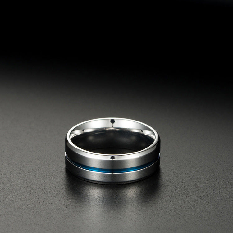Planderful 8mm Double Bevel Brushed Matte Ring Unisex
