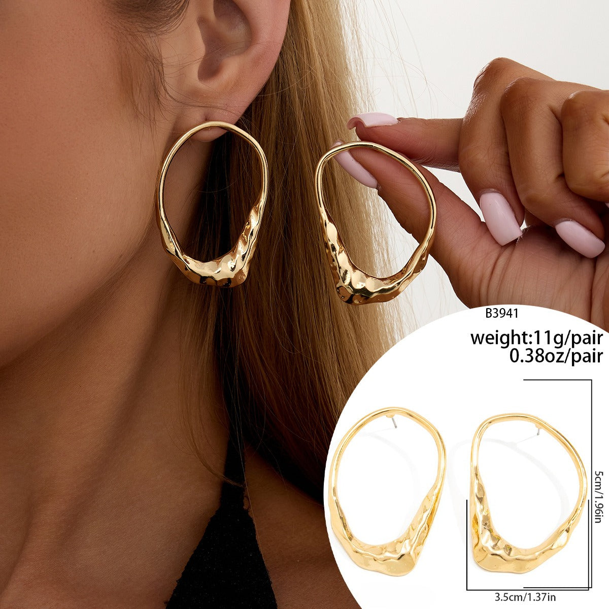 Snake Shaped Exaggerated Long Twist Earrings Planderful Vienna Verve For Women Hollow Geometric Statement