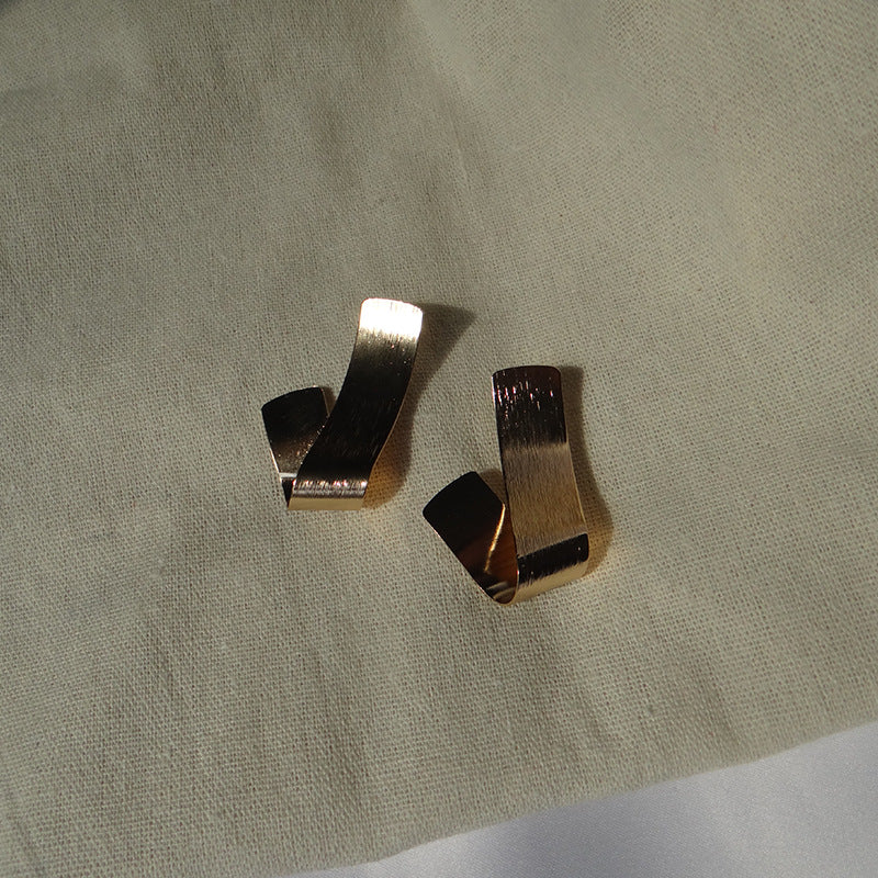 Bold Geometry Metal Earrings - Vienna Verve Collection