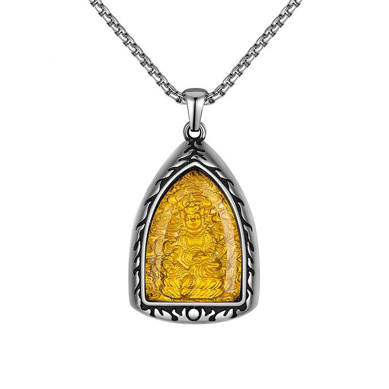 Steel Necklace – Elegant Chinese Zodiac Pendant