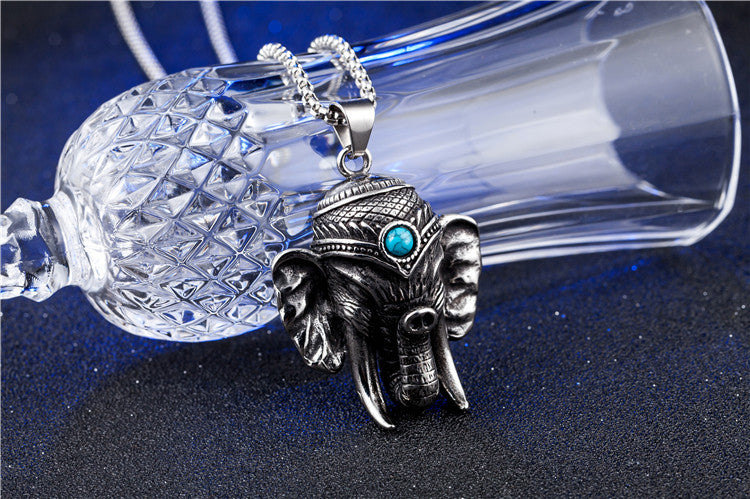 Elephant Pendant Necklace Titanium Steel Durable Unisex Jewelry By Planderful Everyday Genie
