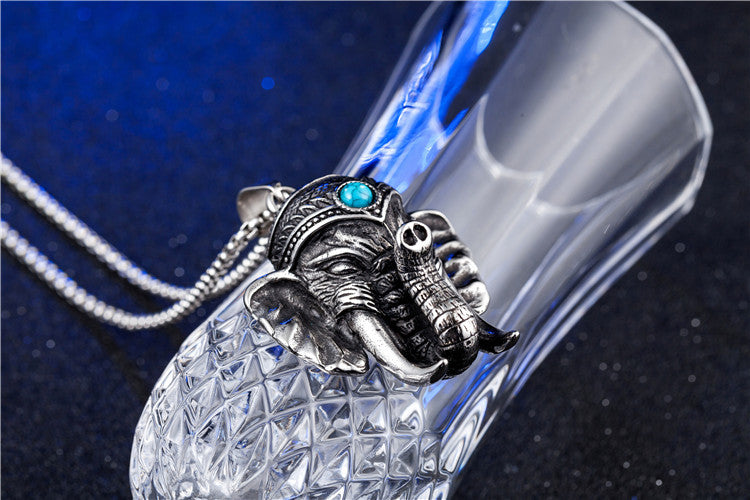 Elephant Pendant Necklace Titanium Steel Durable Unisex Jewelry By Planderful Everyday Genie
