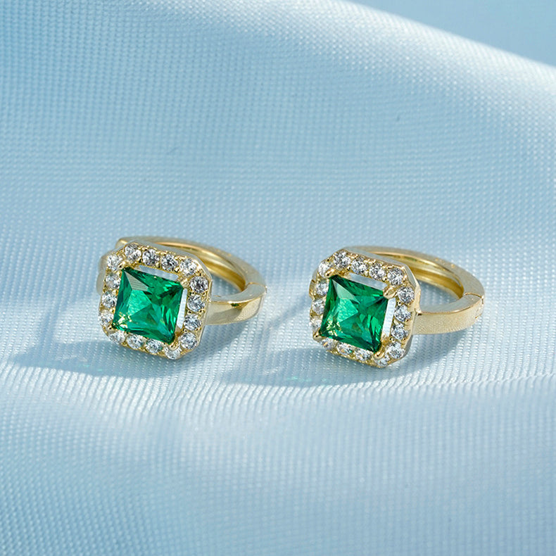 Stud Earrings Wholesale S925 Sterling Silver Zircon Luxury