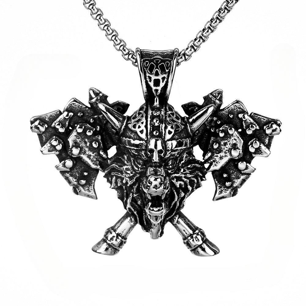 Foreign Trade Jewelry Wholesale Viking Series Odin Axe Pendant