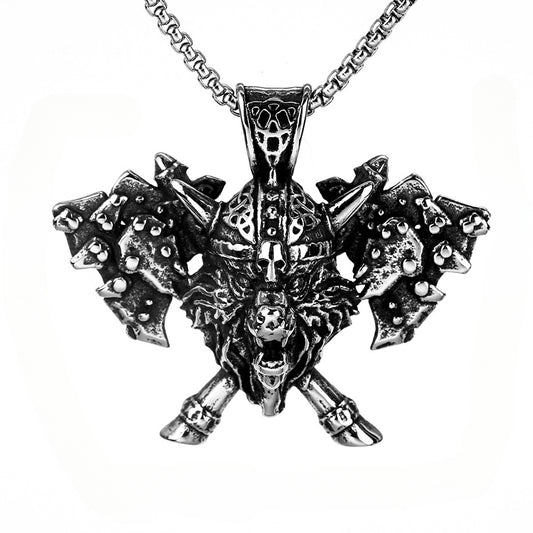 Foreign Trade Jewelry Wholesale Viking Series Odin Axe Pendant