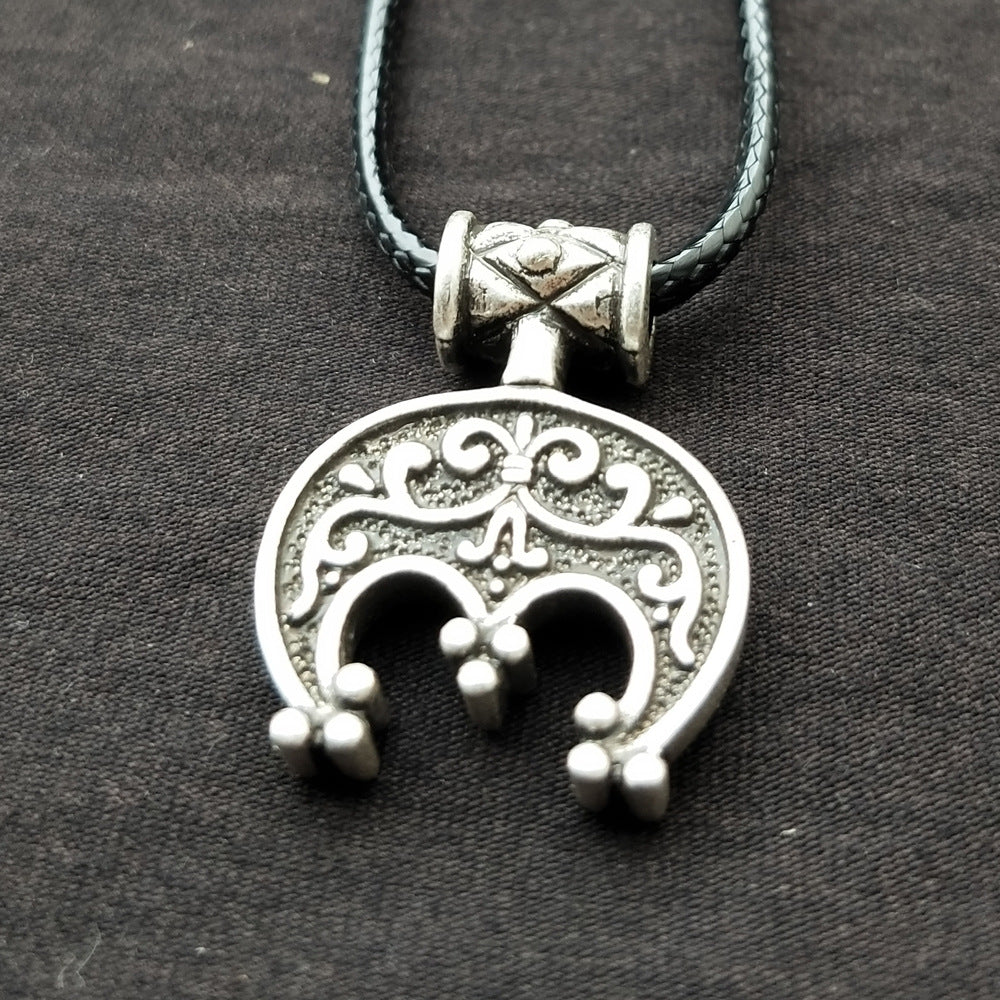 Mystical Norse Heritage Silver Pendant Necklace