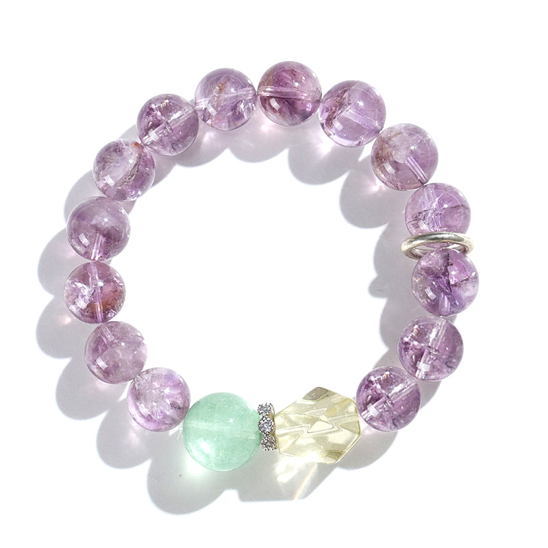 Planderful Fortune's Favor Bracelet – Elegant Crystal Design with Stunning Purple Fire Grape Stones