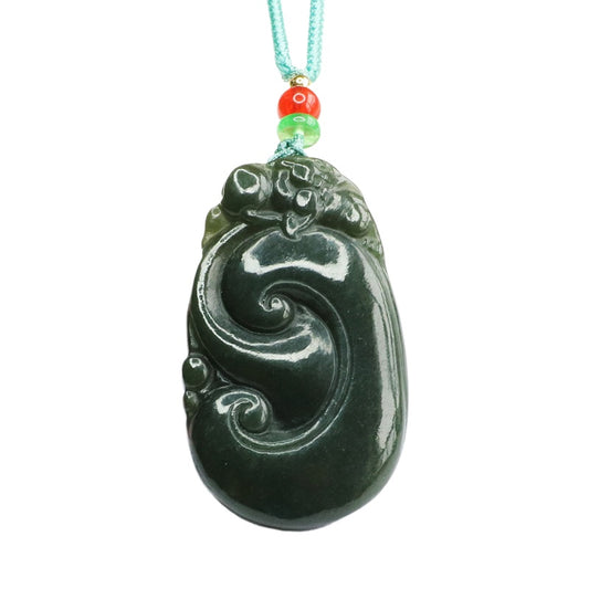 Taqing Hetian Jade Ruyi Pendant
