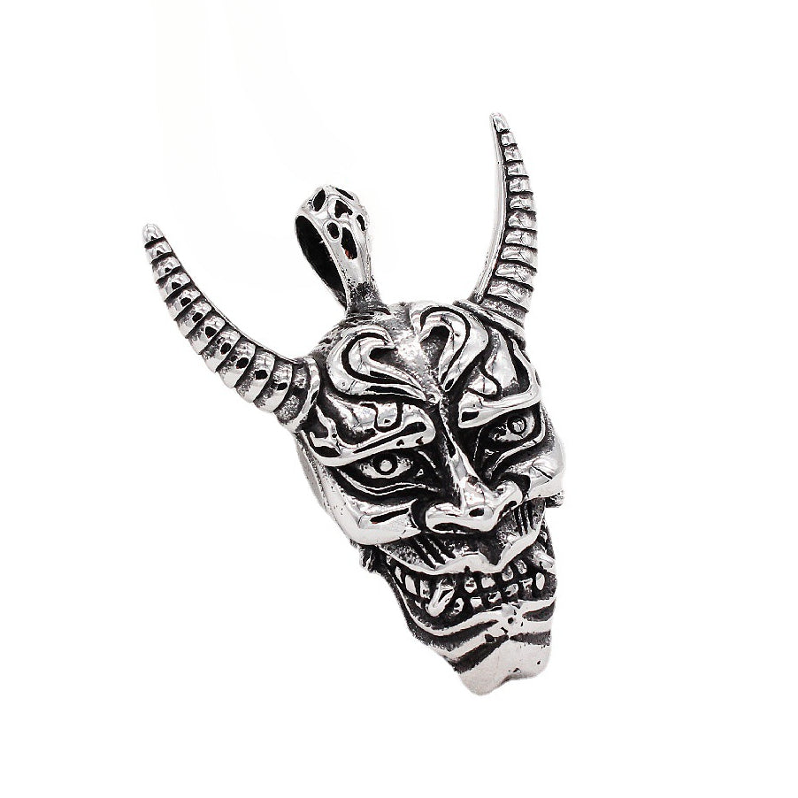 Prajna Longhorn Monster Titanium Steel Pendant for Men