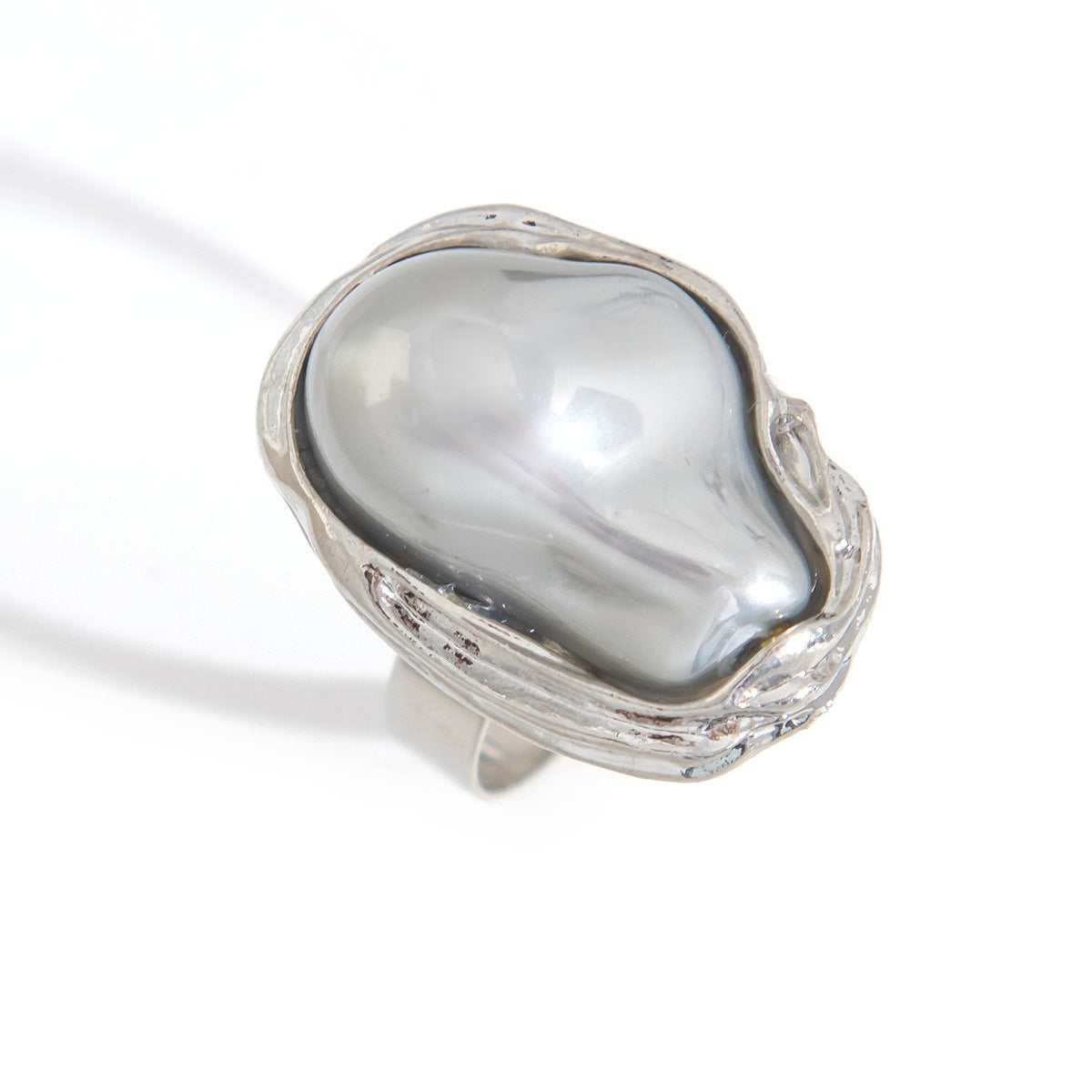 Baroque Imitation Pearl Ring By Planderful Vienna Verve Geometric Statement Jewelry For Women