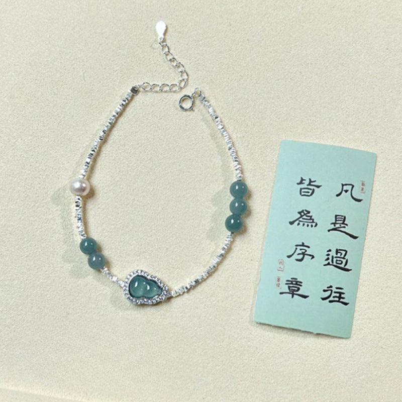New Chinese Style Daughter Gold Gourd Bracelet S925 Silver Jewelry