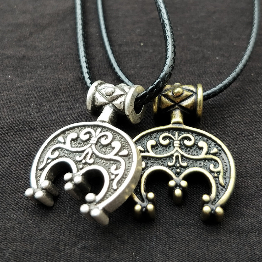 Mystical Norse Heritage Silver Pendant Necklace