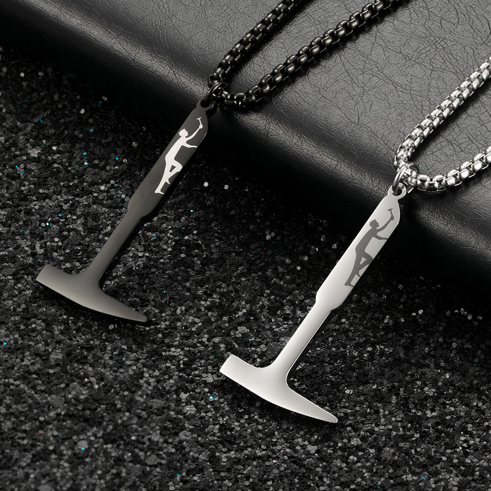 Shawshank Redemption Hammer Pendant Necklace For Film Fans Planderful Durable Titanium Steel Jewelry