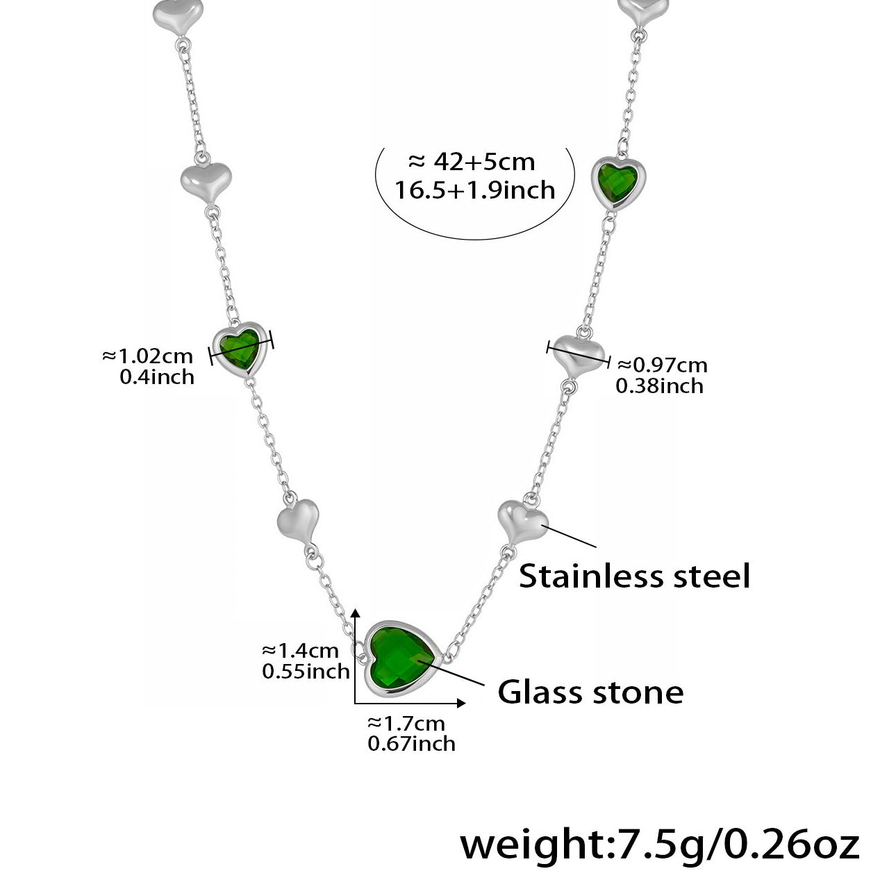 Planderful Hollow Love Clavicle Necklace 18K Gold For Women