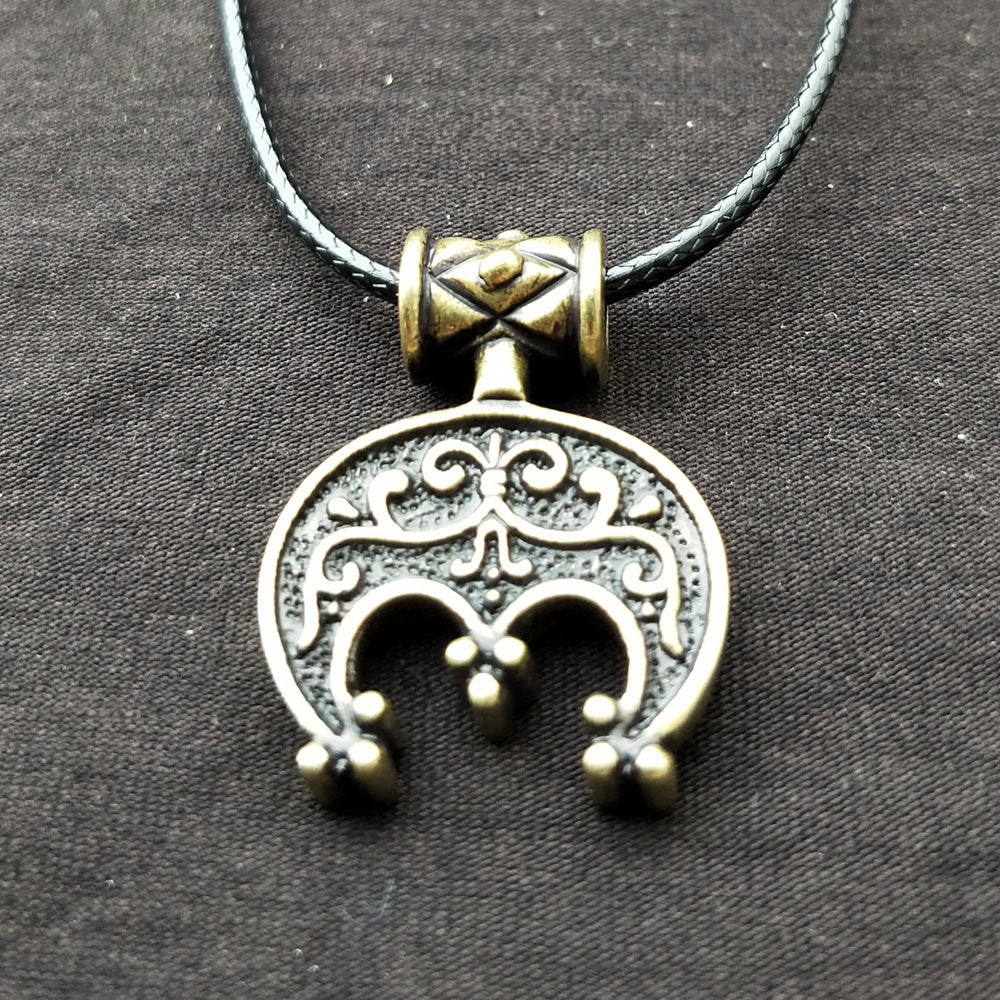 Mystical Norse Heritage Silver Pendant Necklace