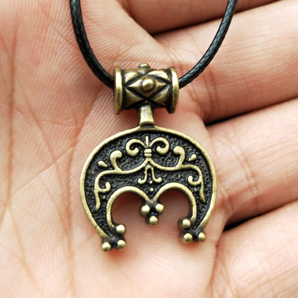 Mystical Norse Heritage Silver Pendant Necklace