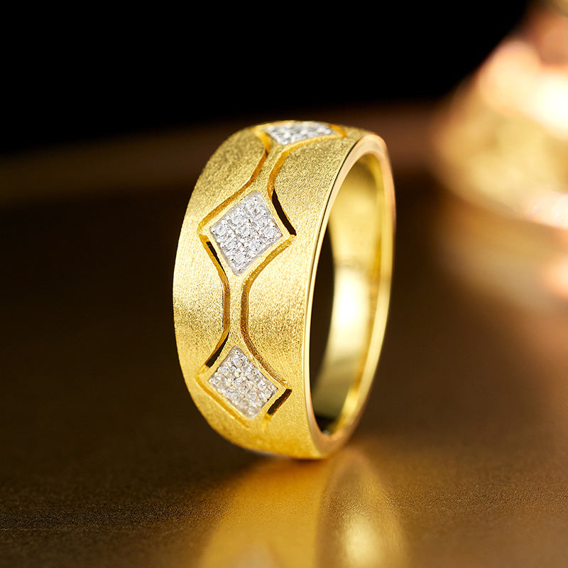 Satin Hand-Brushed 925 Sterling Silver Ring for Women