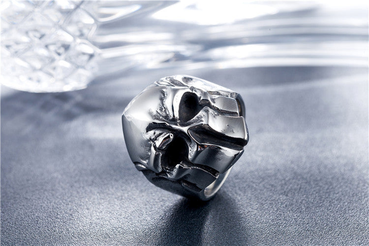 Spartan Helmet Titanium Steel Ring