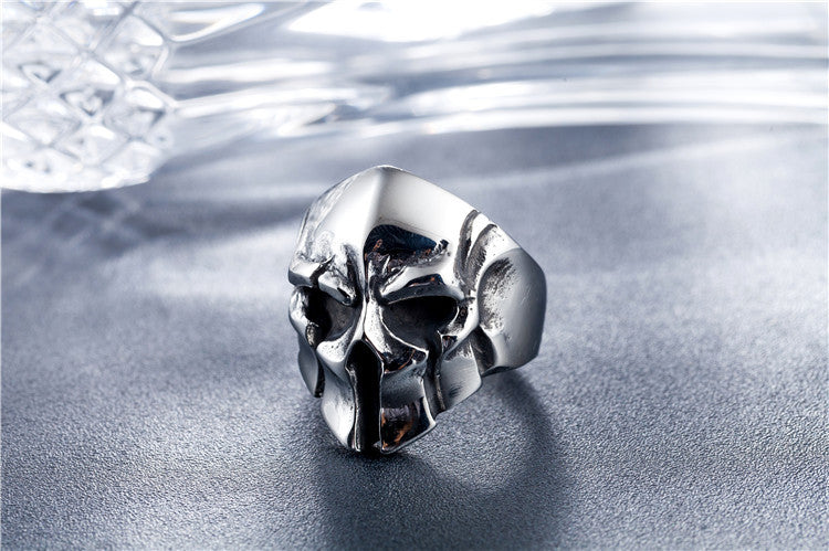 Spartan Helmet Titanium Steel Ring