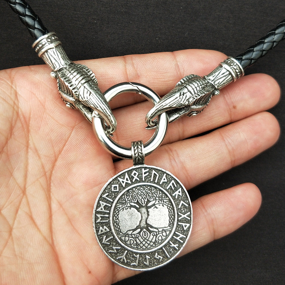 Norse Legacy Viking Amulet Tree of Life Necklace for Men