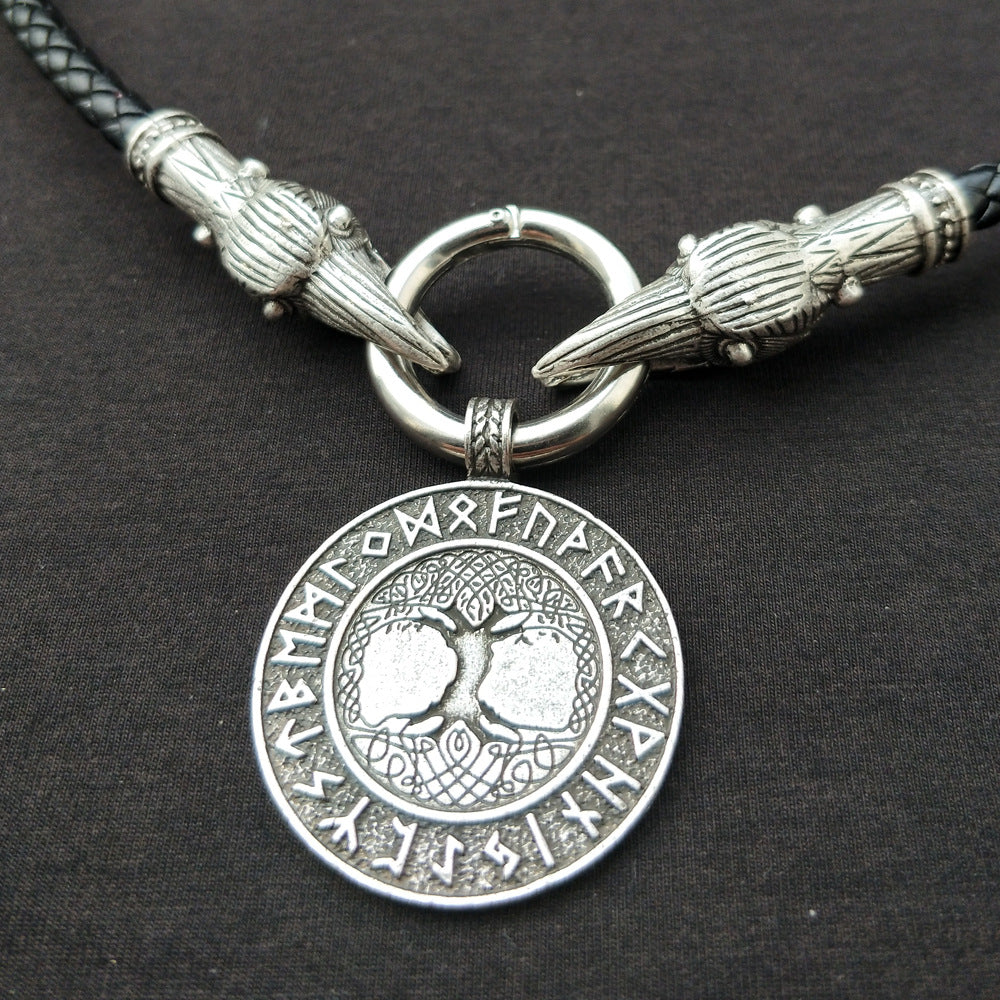 Norse Legacy Viking Amulet Tree of Life Necklace for Men