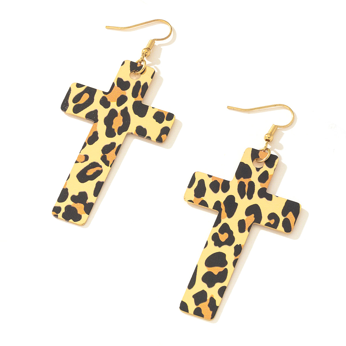 Planderful Vienna Verve Earrings – Stylish Metal Leopard Print Design