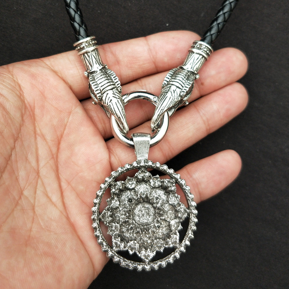 Mystical Mandala OM Necklace with Indian Mythology Inspiration